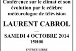 Samedi 4 octobre 2014 – Après-midi du patrimoine sur les évênements climatiques