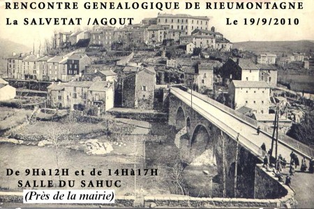 19 septembre 2010 – Rencontre généalogique de La Salvetat